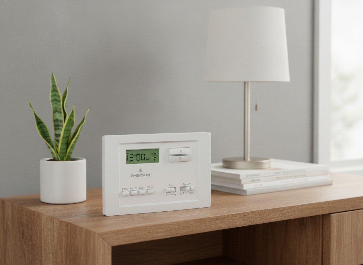 P150 Programmable Thermostat, 5-2 Day, Single Stage, Wired, LCD, Wall Mount