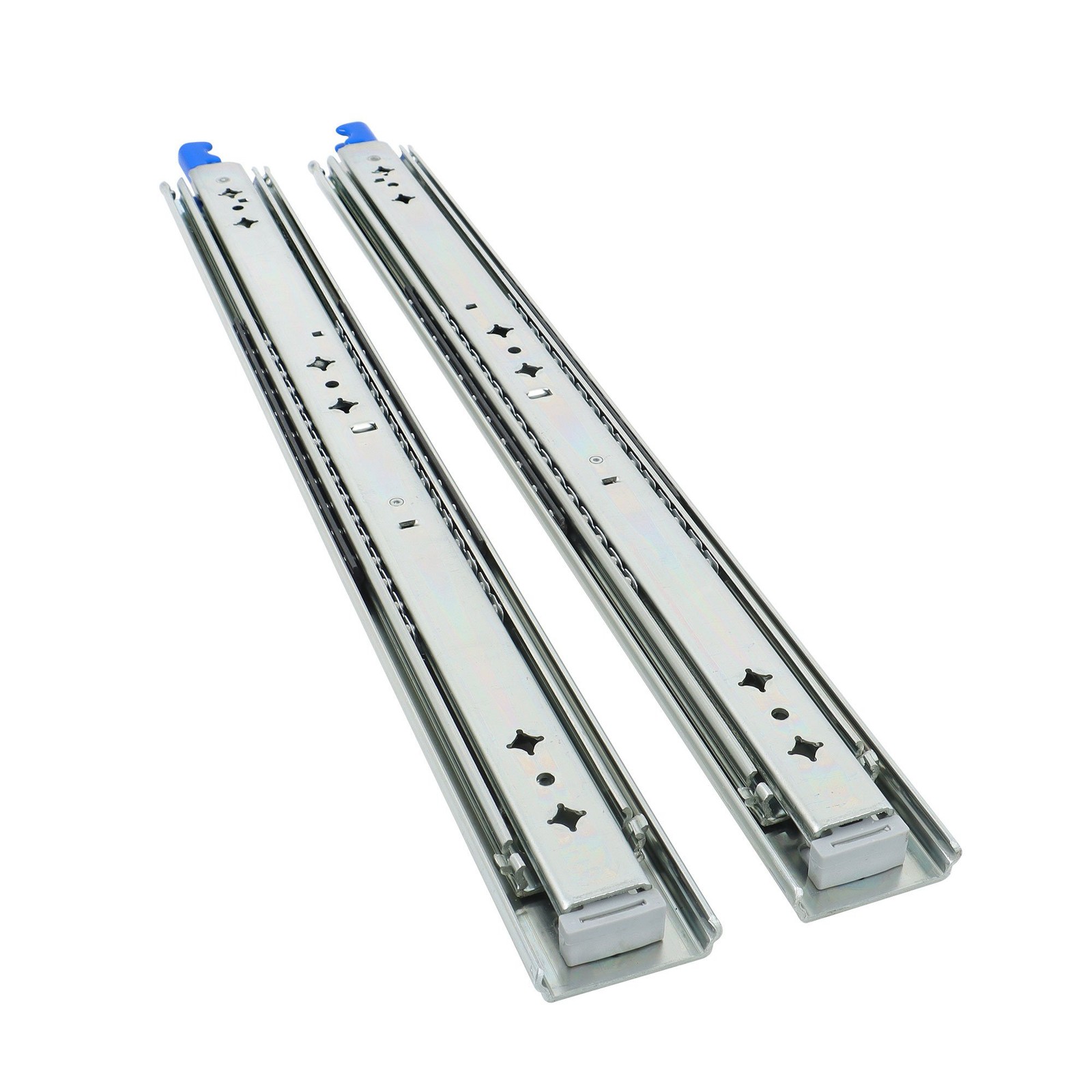 20" Locking Drawer Slides Heavy Duty Ball Bearing Full Extension With Lock 500lb