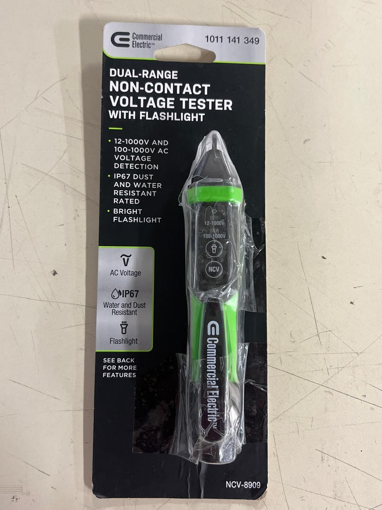 CE Digital Dual Range Non Contact Voltage Tester w/ Flashlight 12-1000V AC