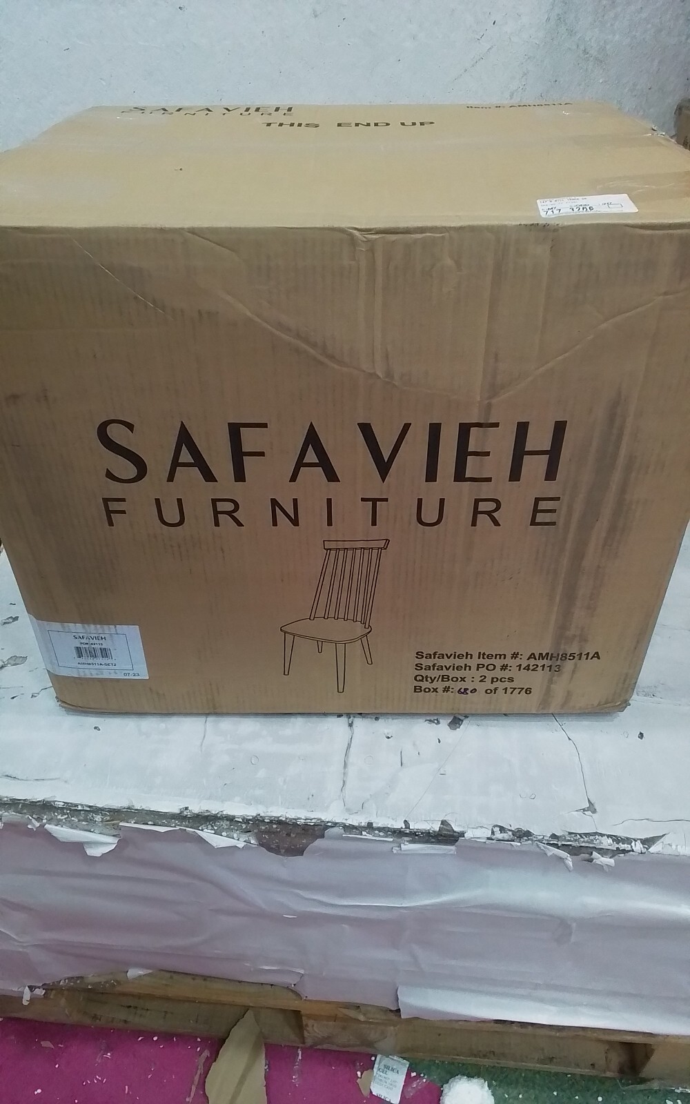 Safavieh BURRIS SIDE CHAIR, Reduced Price 2172740385 AMH8511A