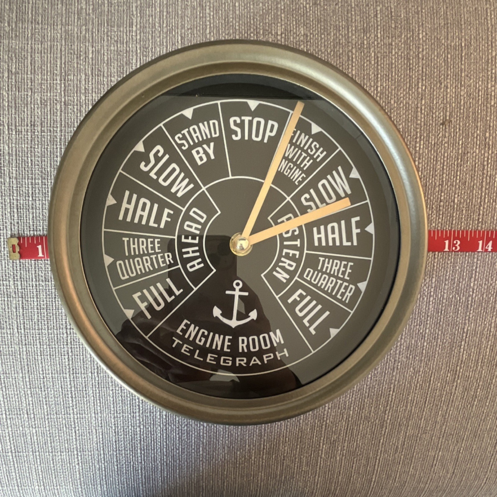 Open Road Brands Ship’s Throttle/Nautical Theme Wall Clock