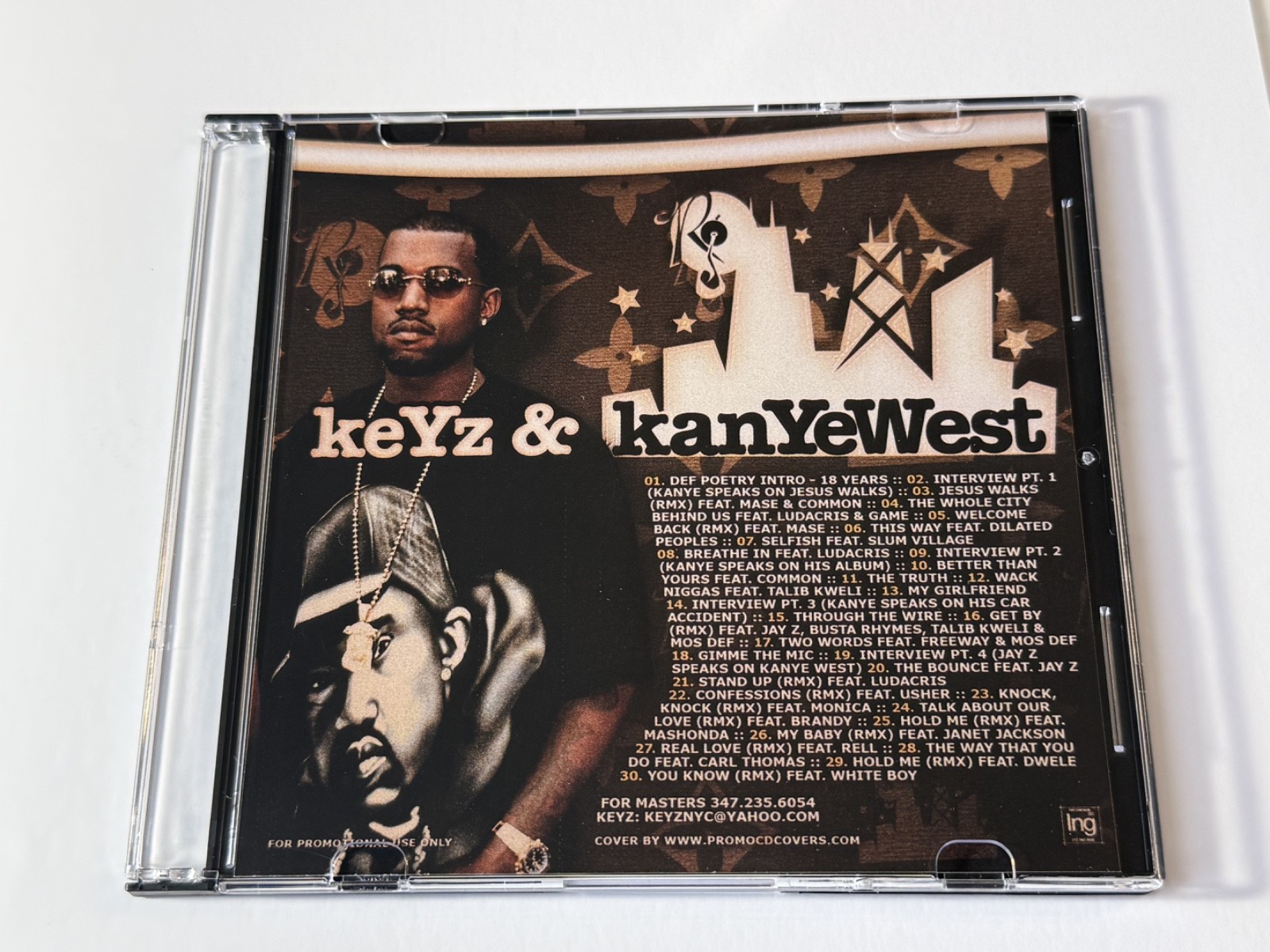DJ KEYZ KANYE WEST 2004 PROMO MIXTAPE MIX CD RARE