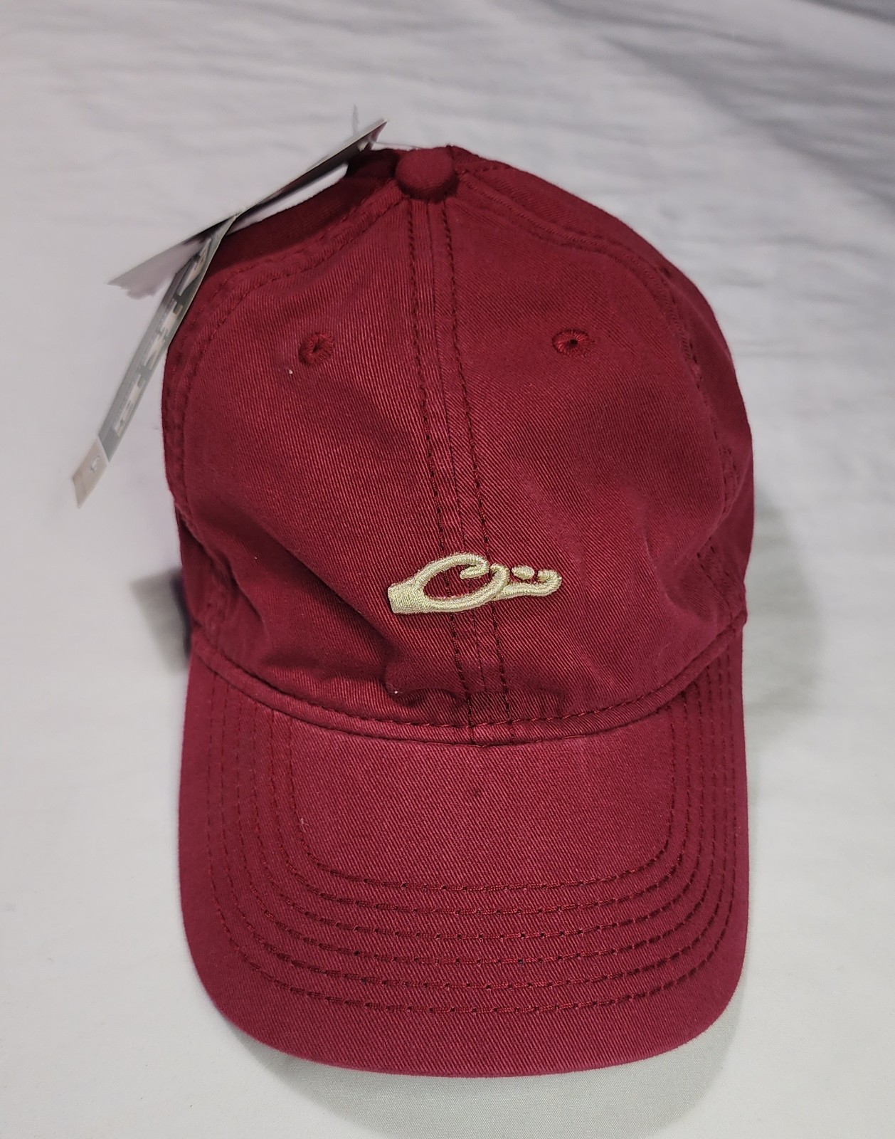 DRAKE Waterfowl Systems Cotton Twill Embroidered Logo Cap Leather-Strap Hat NEW!