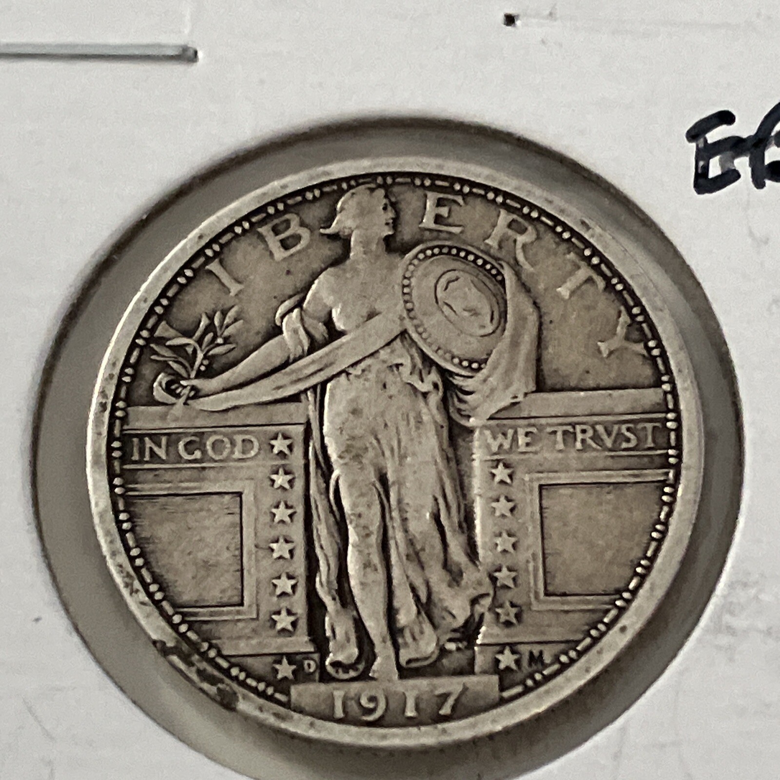1917-d T-1 Standing Liberty Quarter