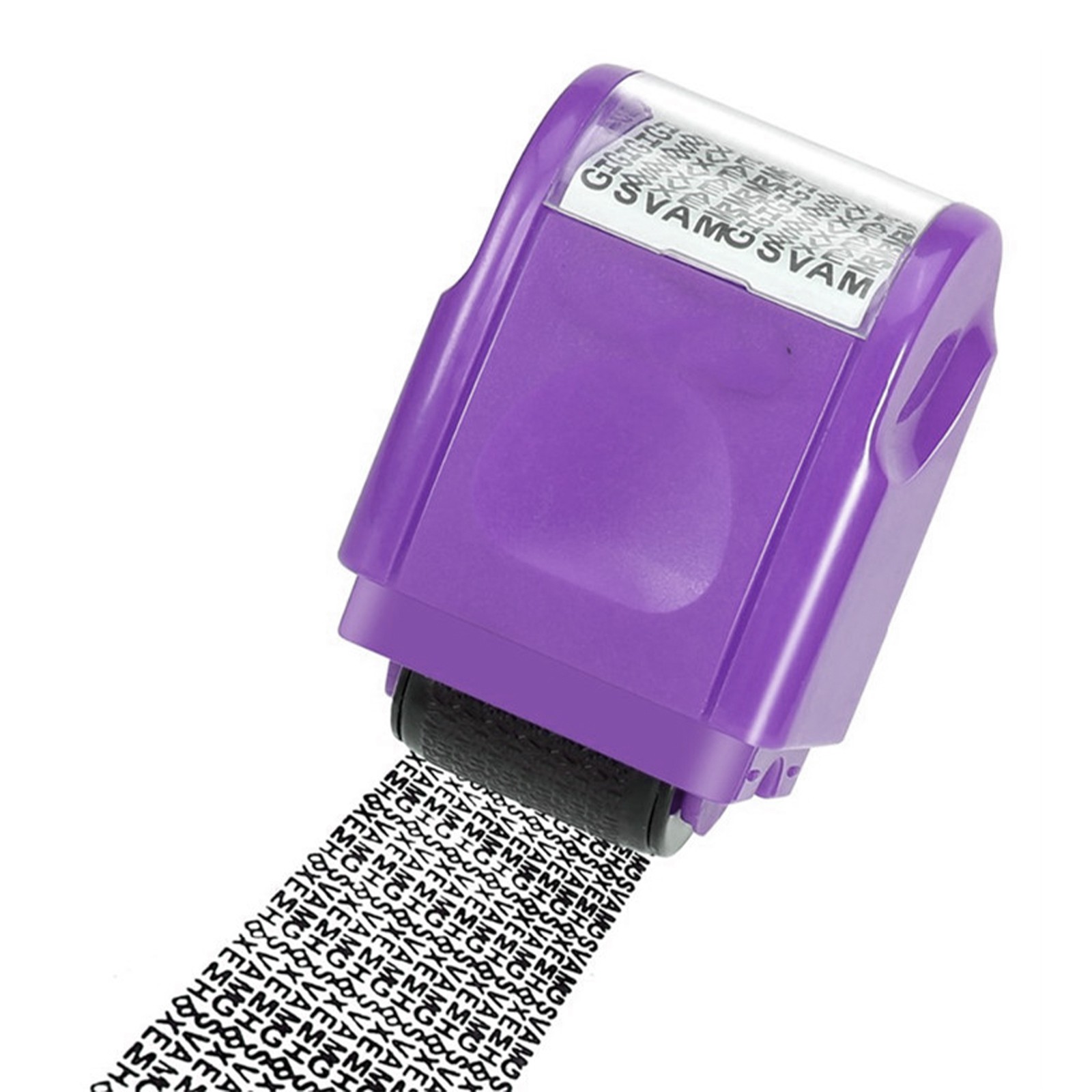 Purple Roller Stamp Data Security Protection Theft Prevention ID Stamp aa