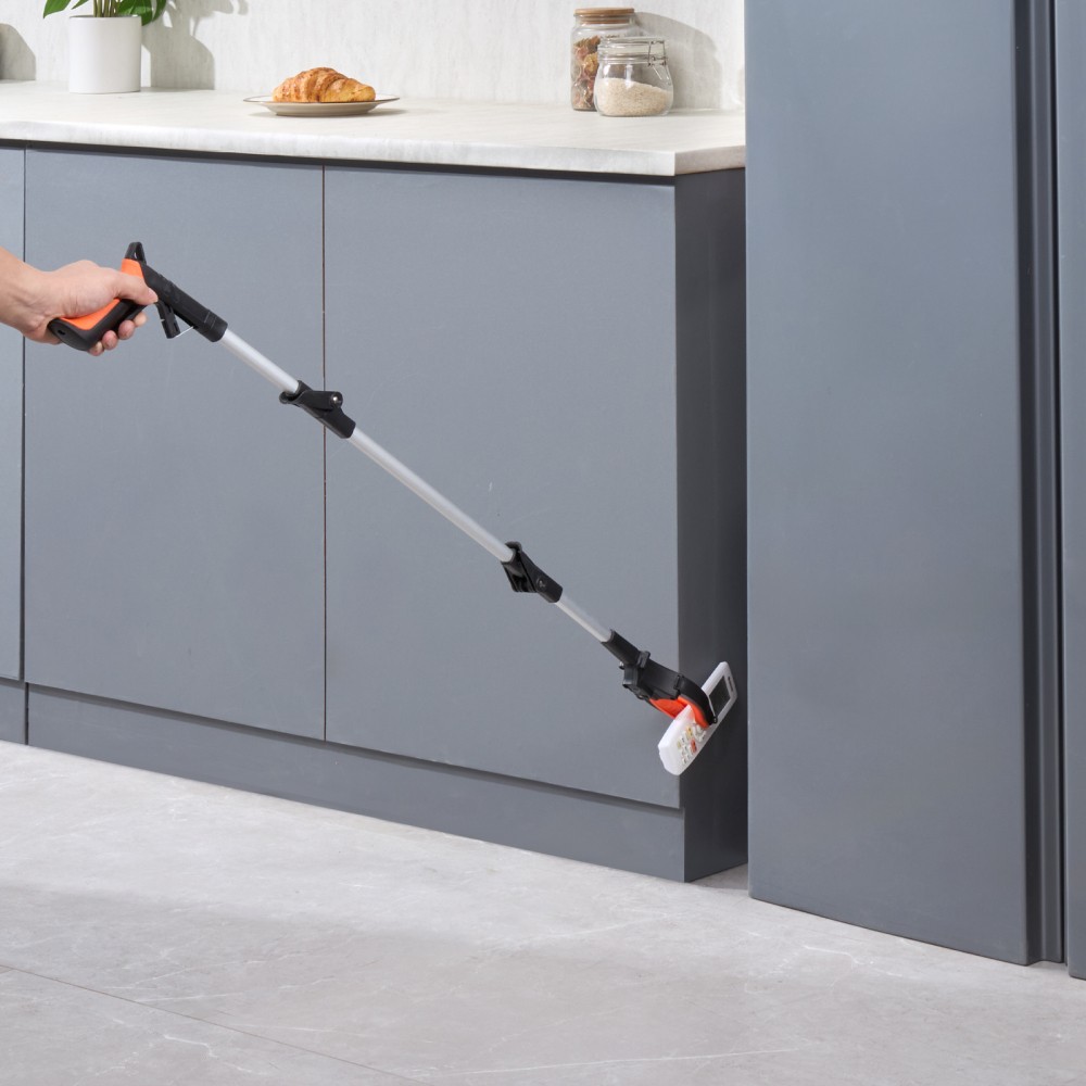 43" Foldable Reacher Grabber Tool with Rotating Head & Magnetic LED Light