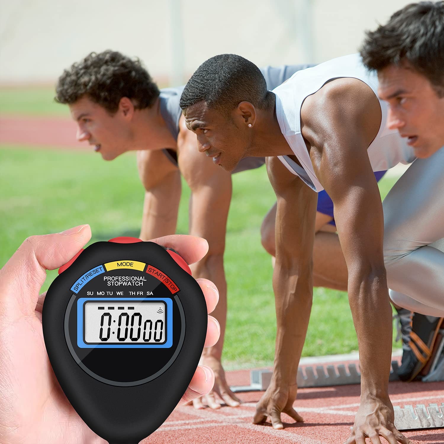 12 Pack Multi-Function Electronic Digital Sport Stopwatch Timer, Large Displa...