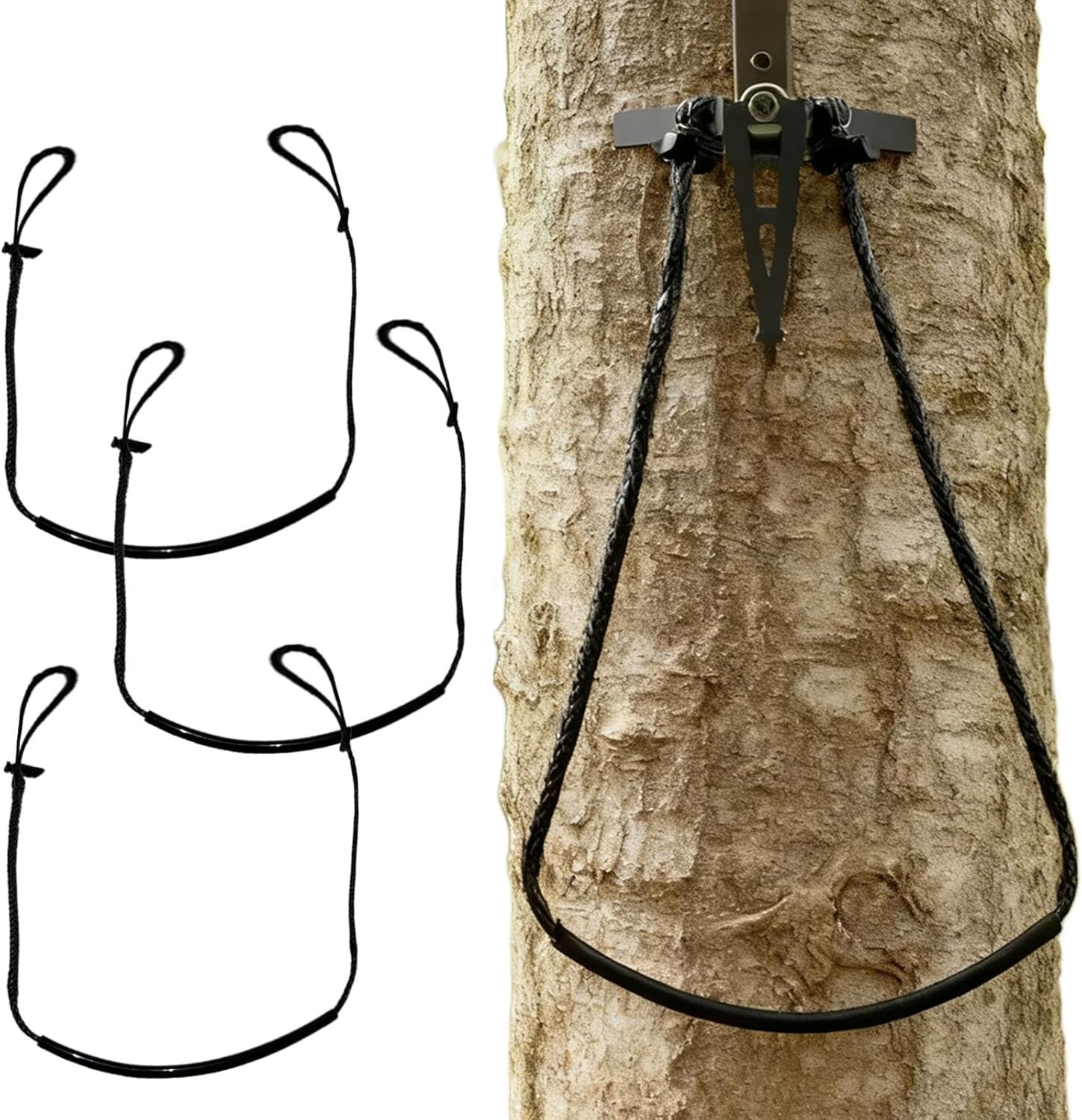 3Pcs Climbing Stick Aider for Hunting Single Step Lightweight Daisy Chain Rope