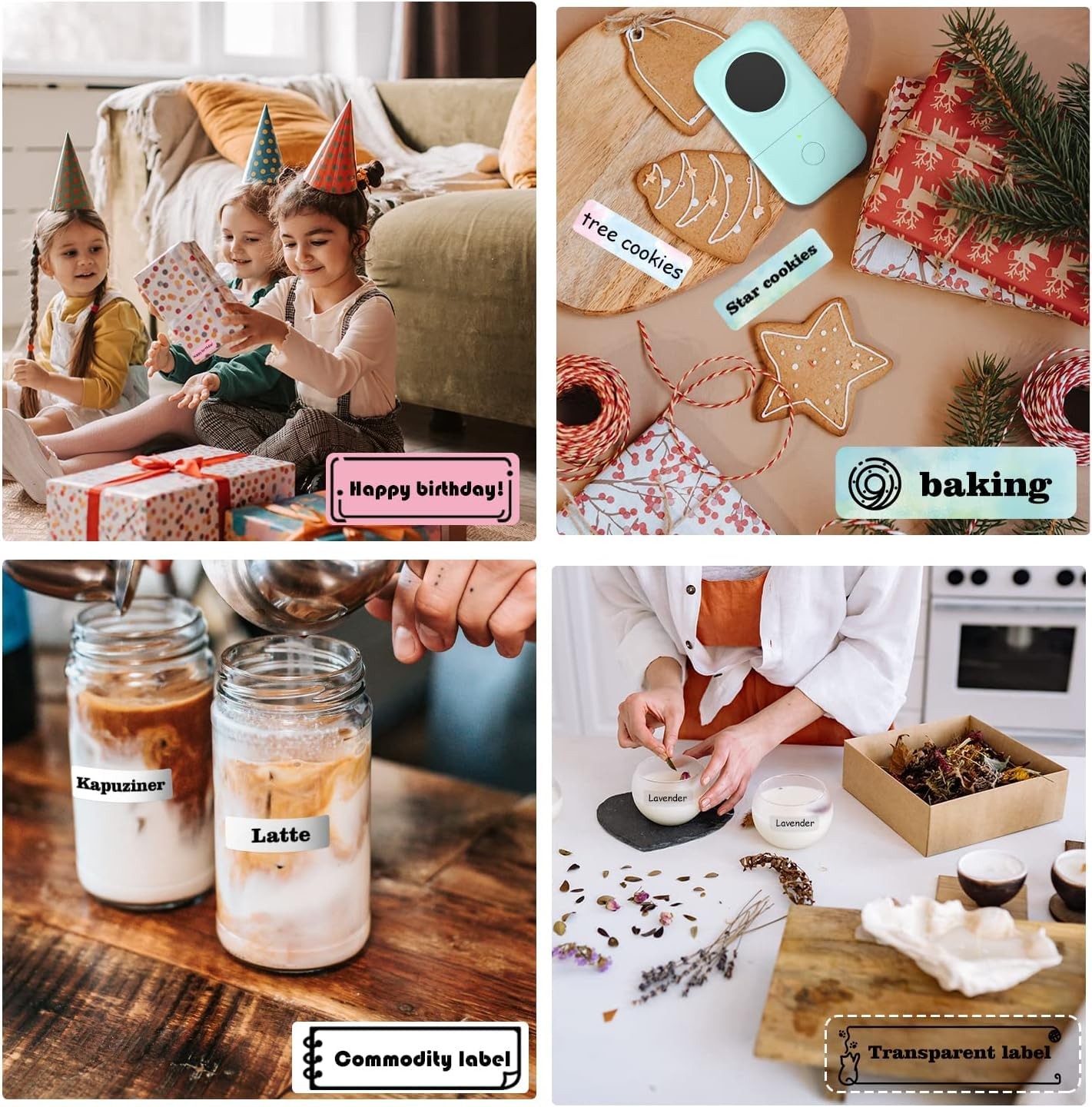 Phomemo D30 Label Maker Machine Portable Bluetooth Mini Label Printer