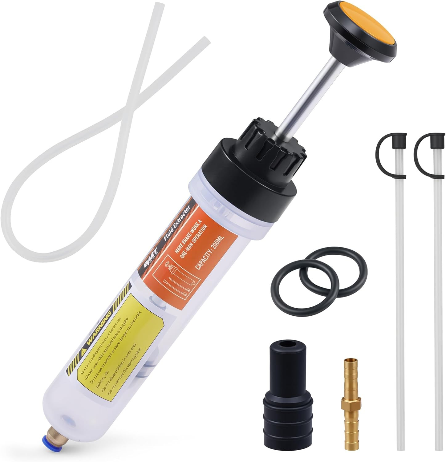 200Ml Manual Fluid Extractor and Filler, Syringe Style Pump for Power Steering T