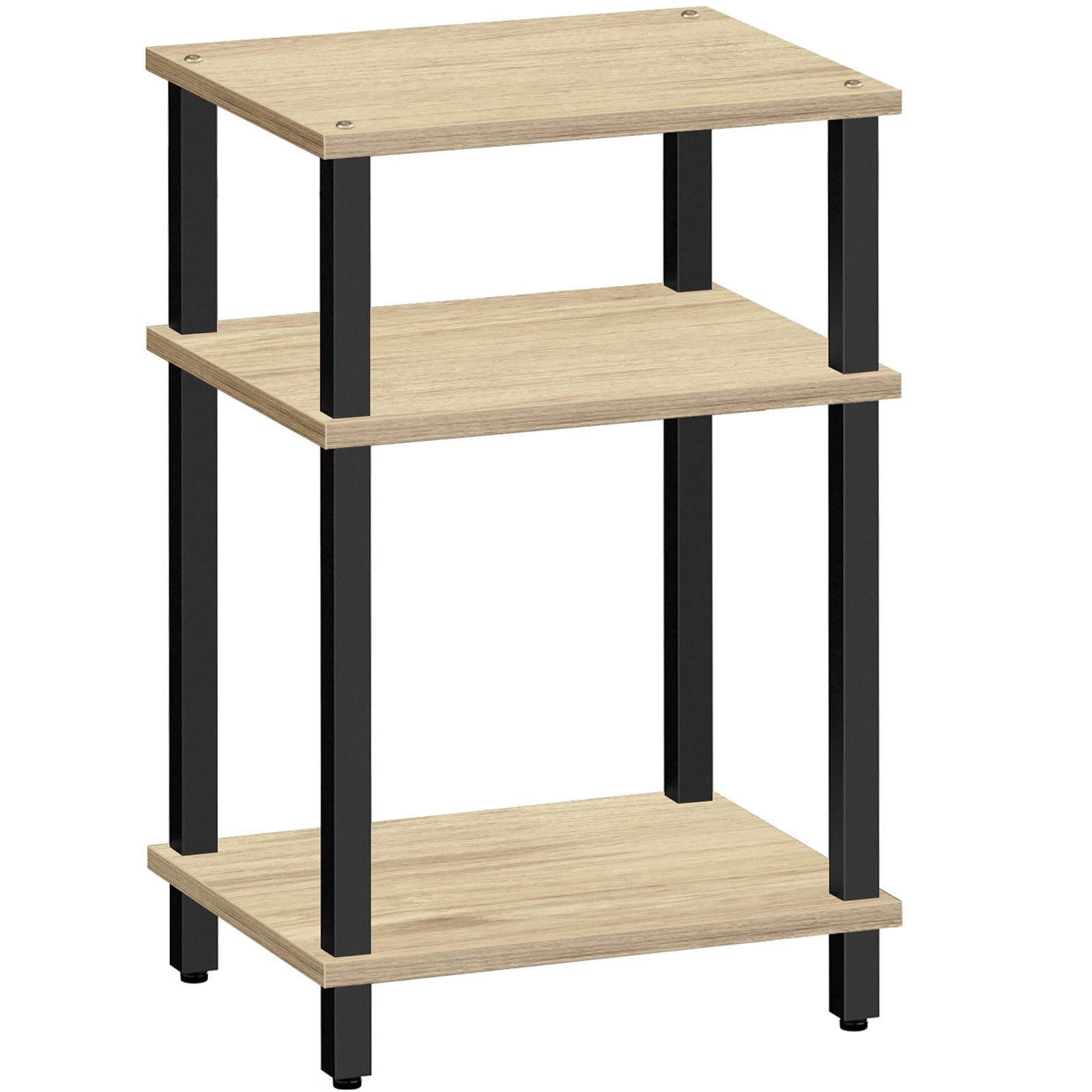 End Side Table Nightstand 3Tier Storage Shelf Couch Small Room TB01BO049