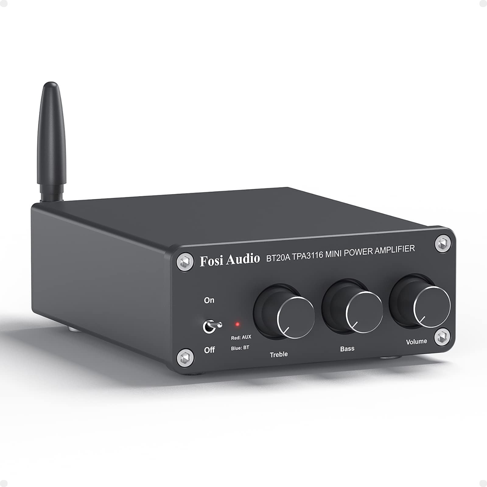 Fosi Audio BT20A Bluetooth 5.0 Stereo Audio 2.0CH Amplifier Receiver Mini Hi-Fi