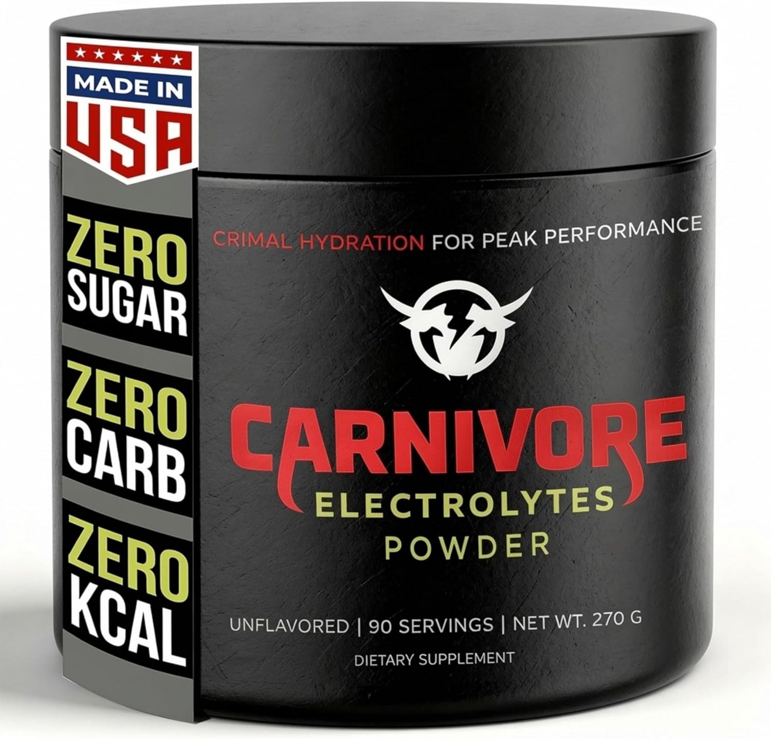 Uavored Keto Electrolytes Powder, 90 Servings -