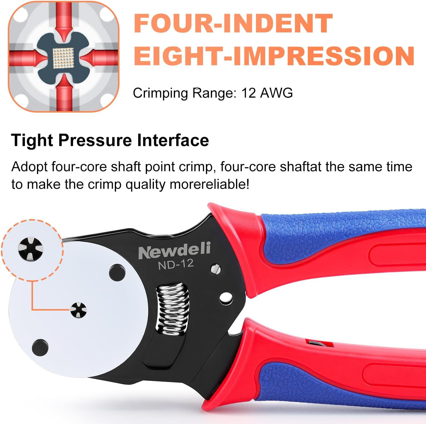 Deutsch Crimp Tool Size 12 Deutsch Connector Tool 4 Way Indent 8 Impression Type