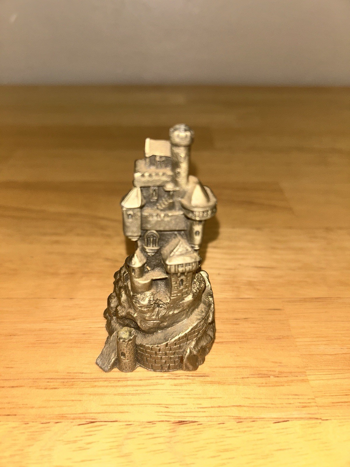Pewter Fairy Tale Medieval Castle Fortress Wall Tower Mini Figurine 3.5 1987