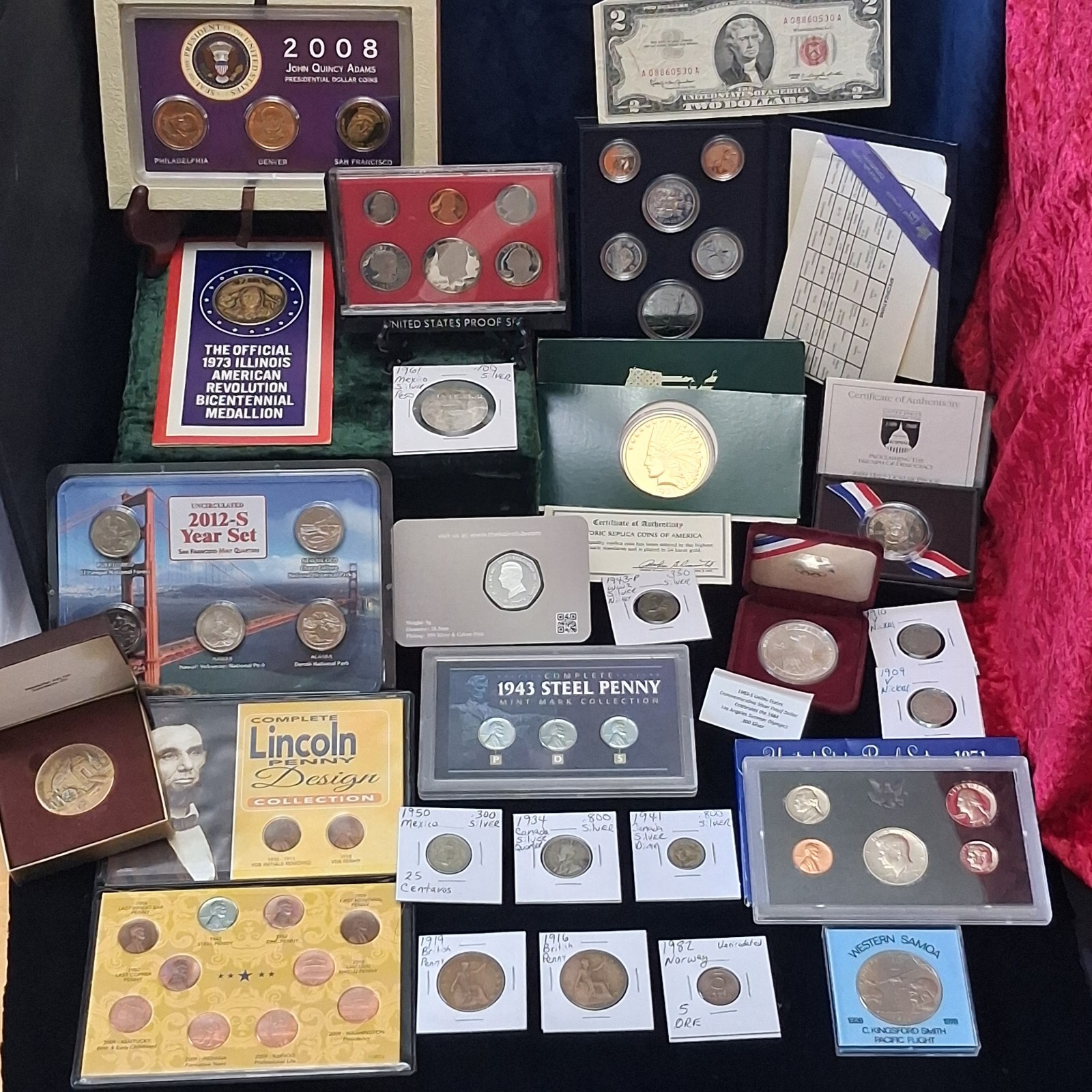 Estate Sale Junk Drawer Coin Lot Coin Collection U Get All In PICTURES 7/Elevnpm