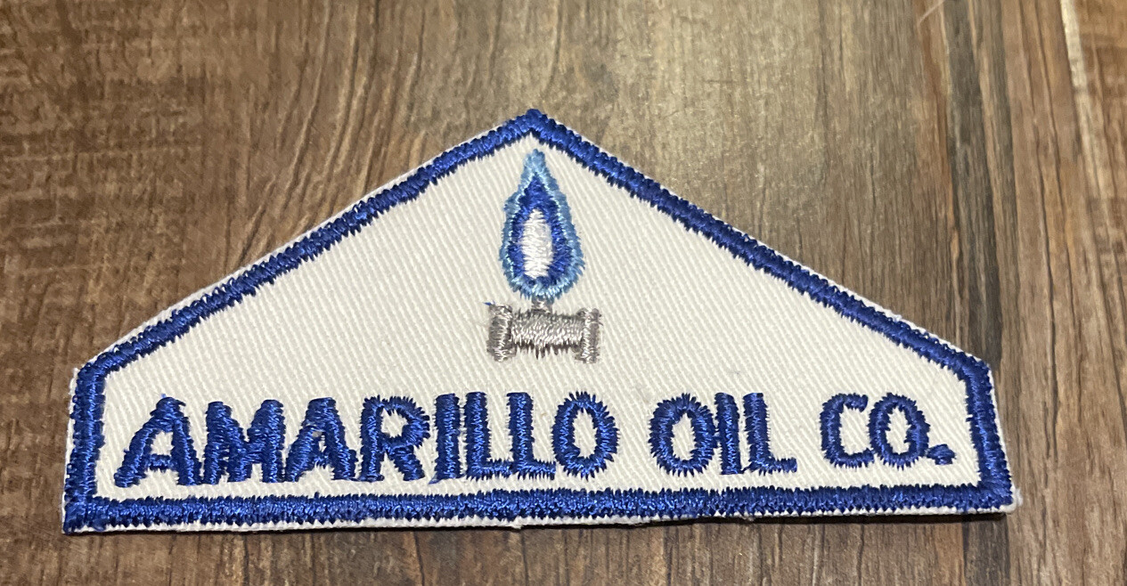 Vintage Amarillo oil Co patch 4 Inch Advertising