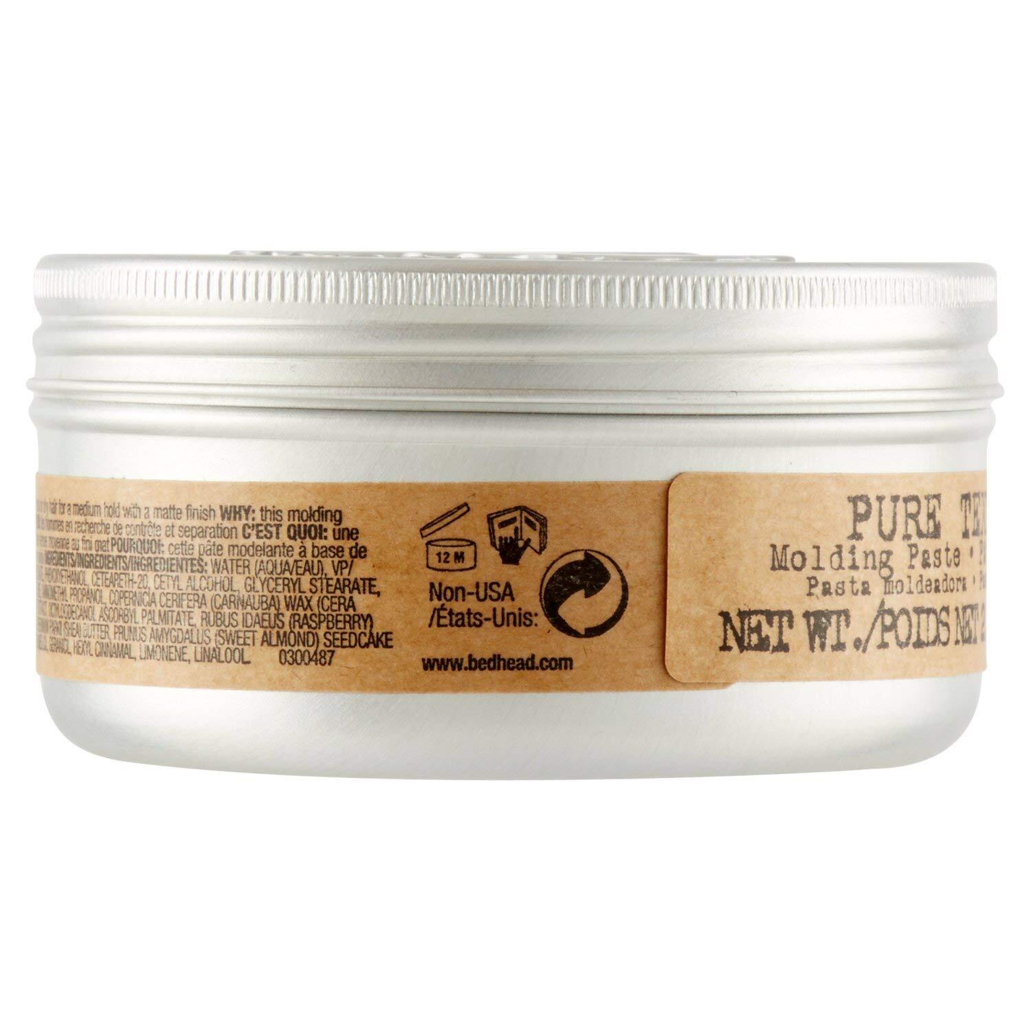 Tigi Pure Texture Molding Paste For Men - 2.93 Oz ( dented)