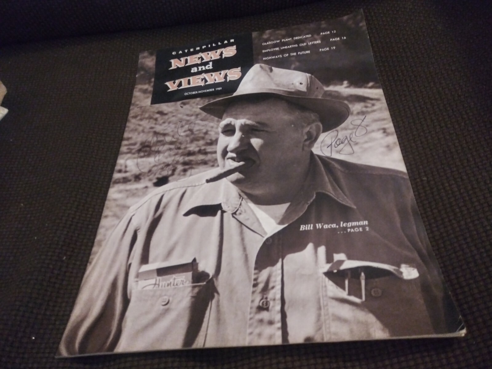 October-November 1959 Caterpillar New and Views Magazine Glasgow Plant