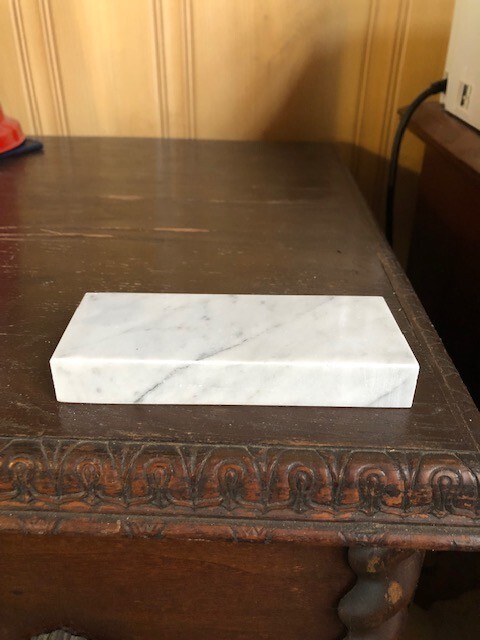 Very Vintage Marble Trophy Base 2x5 Craft/Repurpose