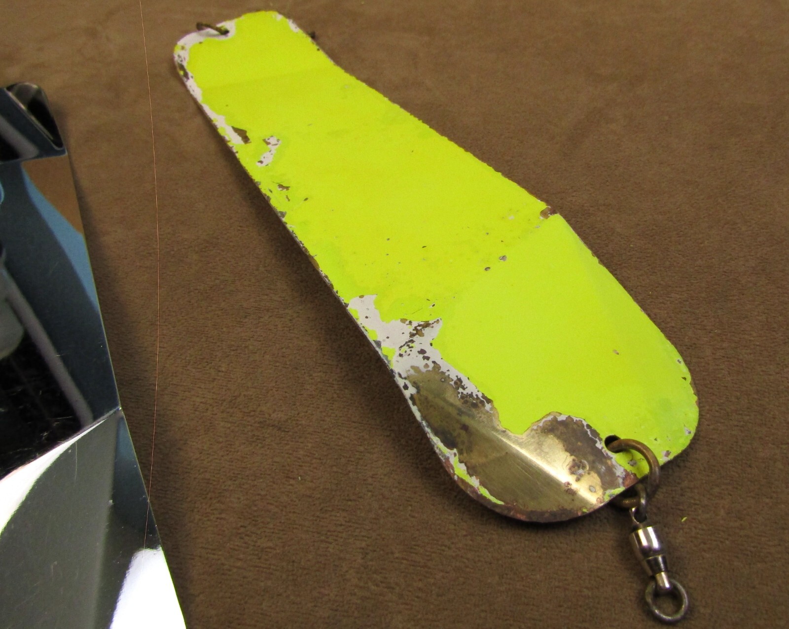 VINTAGE MARTIN TACKLE CO B&B 12" METAL SALMON FISHING TROLLING FLASHER
