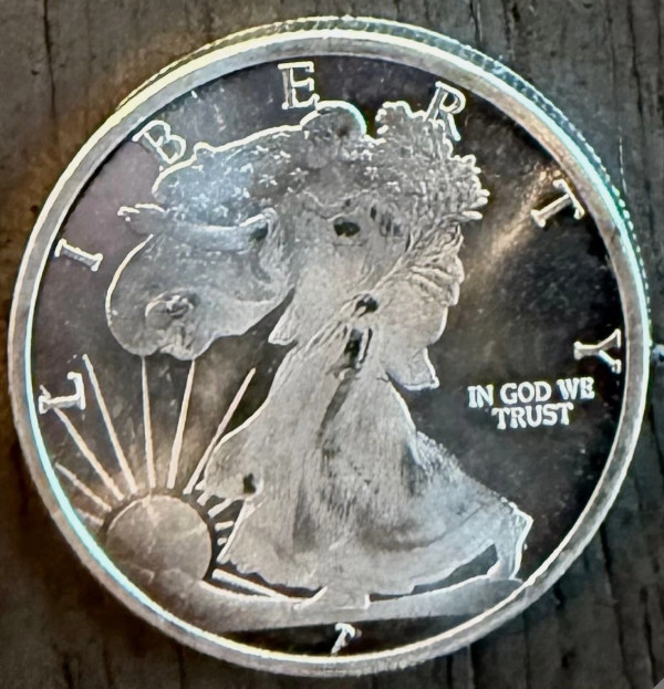 1/10 Oz Silver “Walking Liberty Eagle" Silver Bullion - .999 Fine Silver