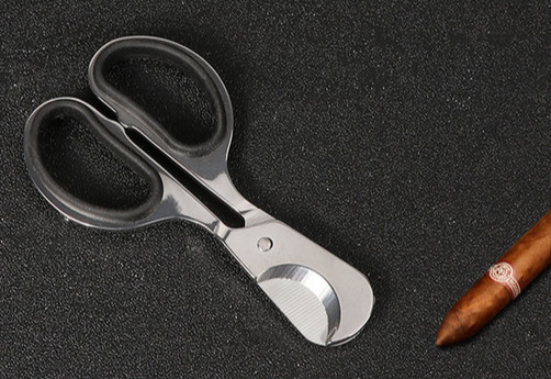 1 piece Cigar Scissors clipper Stainless Steel cutter metal Blades Knife ZX-124