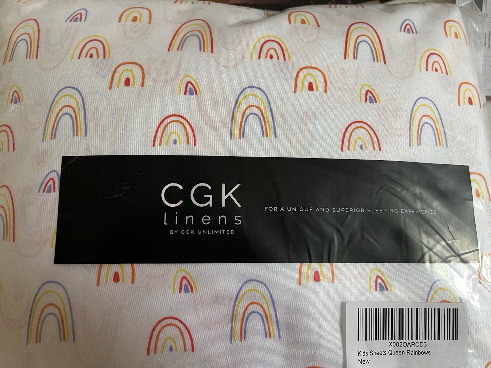 CGK Unlimited 8541811754 Luxury Bed Sheet Set - 4 Piece, Rainbow Print