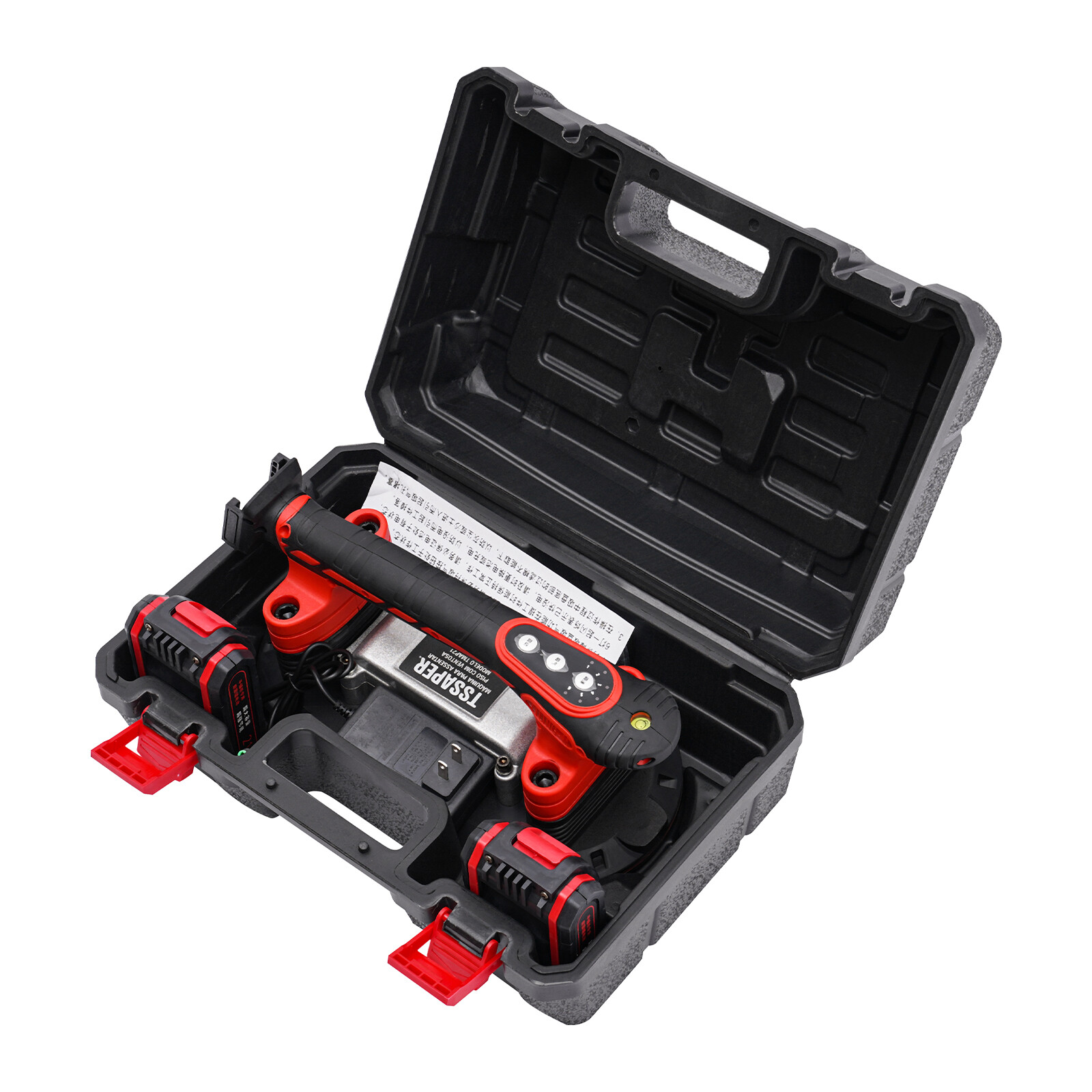 21V Handheld Tile Vibration & Suction Tool 6-Speed Dual-Mode 2×2000mAh