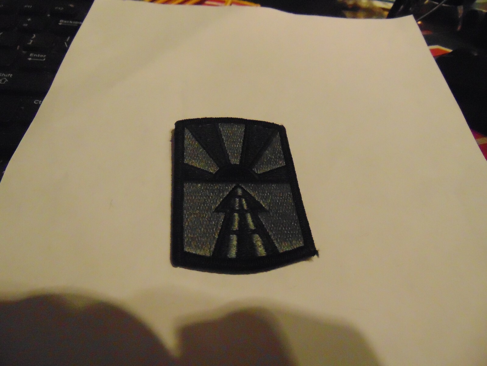 MILITARY PATCH US ARMY DIGITAL ACU HOOK AND LOOP 37TH TRANSPORTATION GROUP
