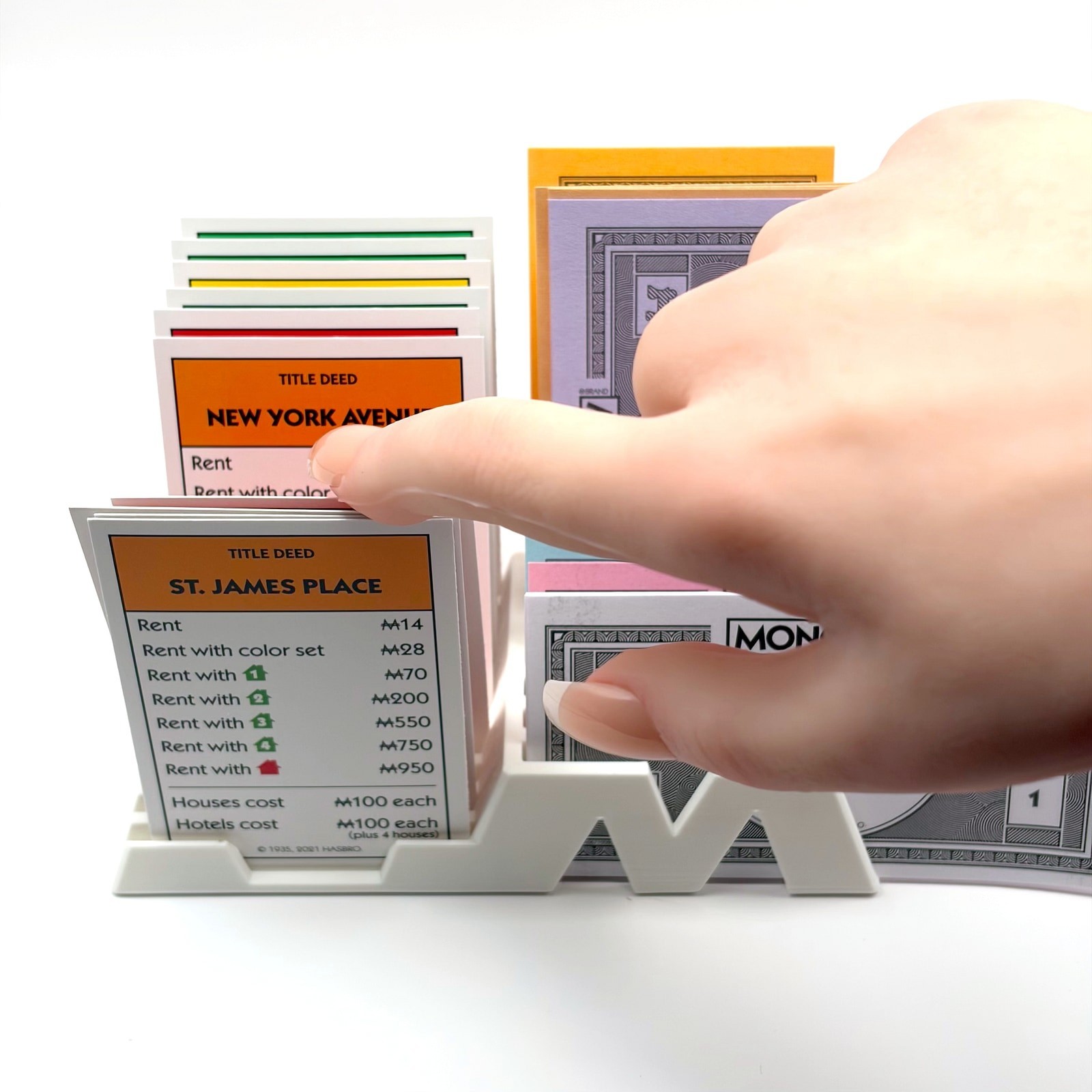 Monopoly Player Organizer Money Card Tray