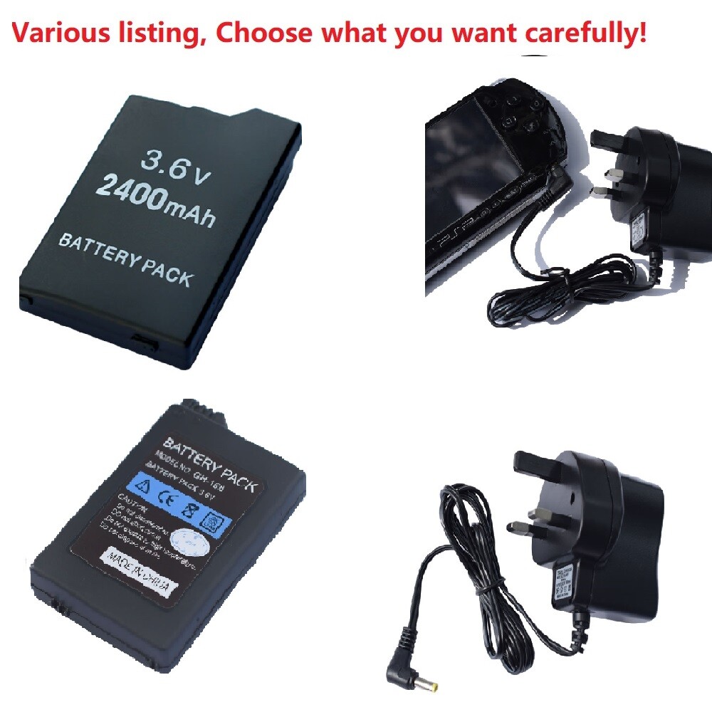 BATTERY or charger FOR SONY PSP 3000 3001 3003 3004 lite PSP 2000 2001 PSP-S110