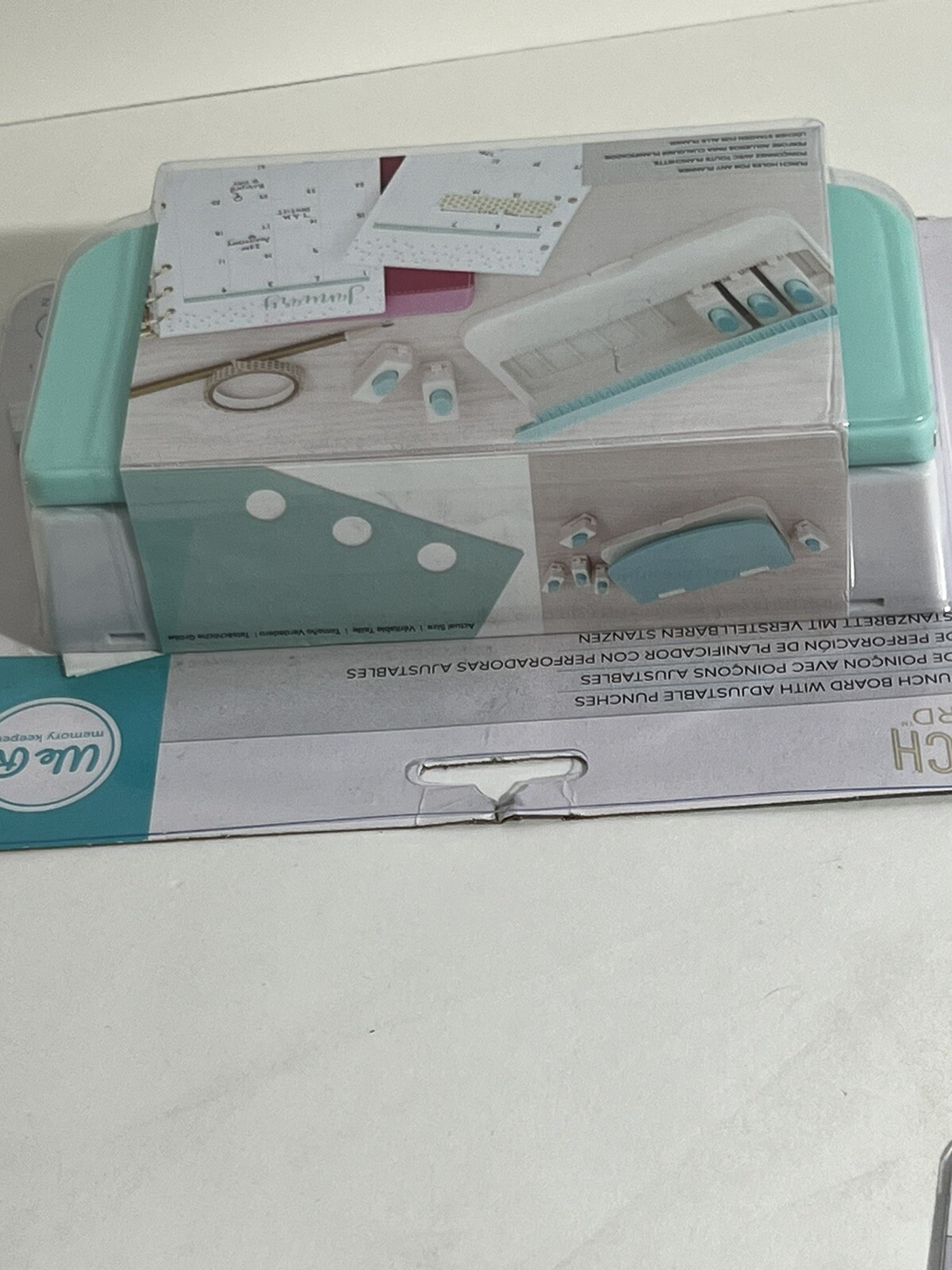 WE R MEMORY KEEPERS Planner Punch Board With Adjustable Punches 6pcs NIB