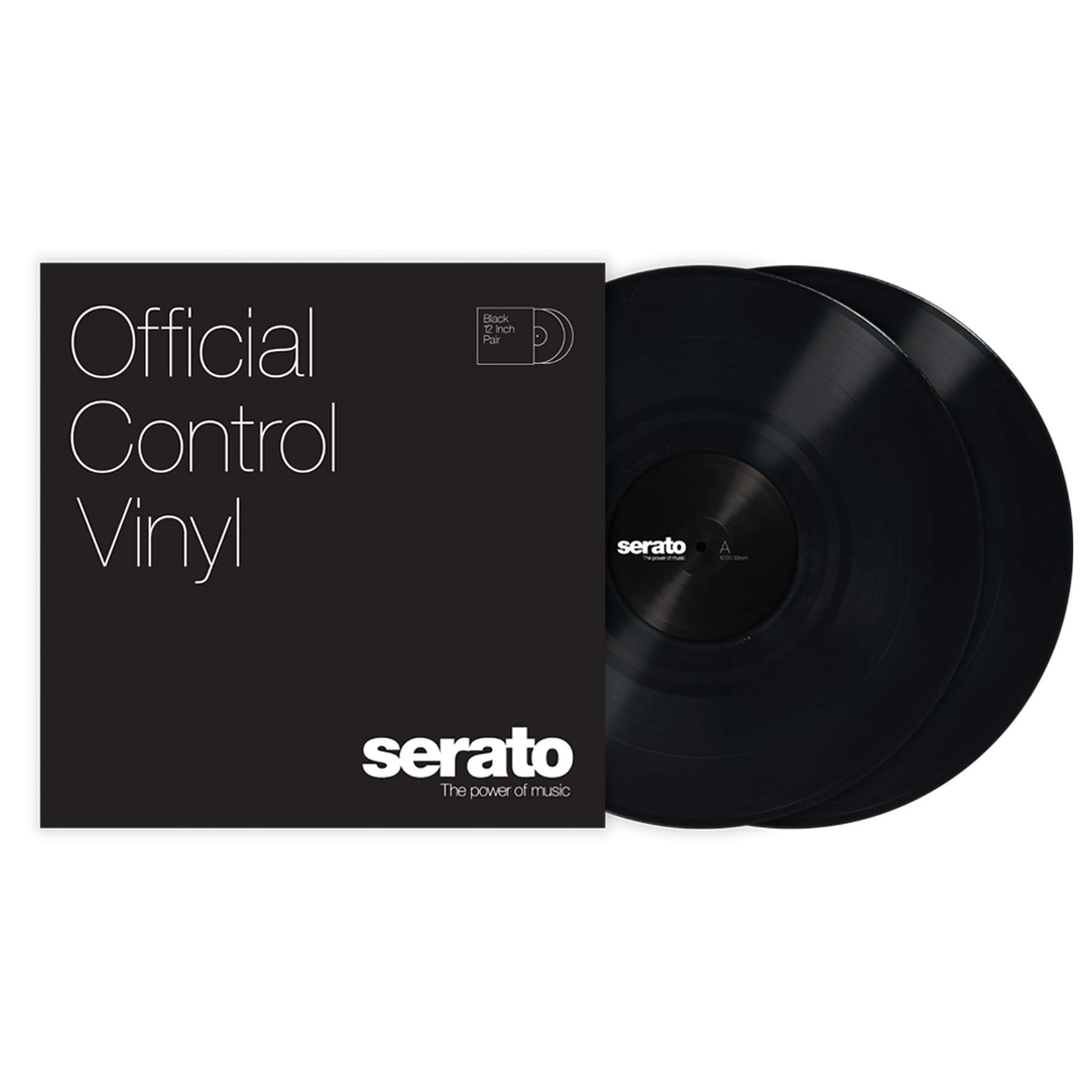 Serato 12" Control Vinyl (Pair, Black) (FREE SHIPPING)