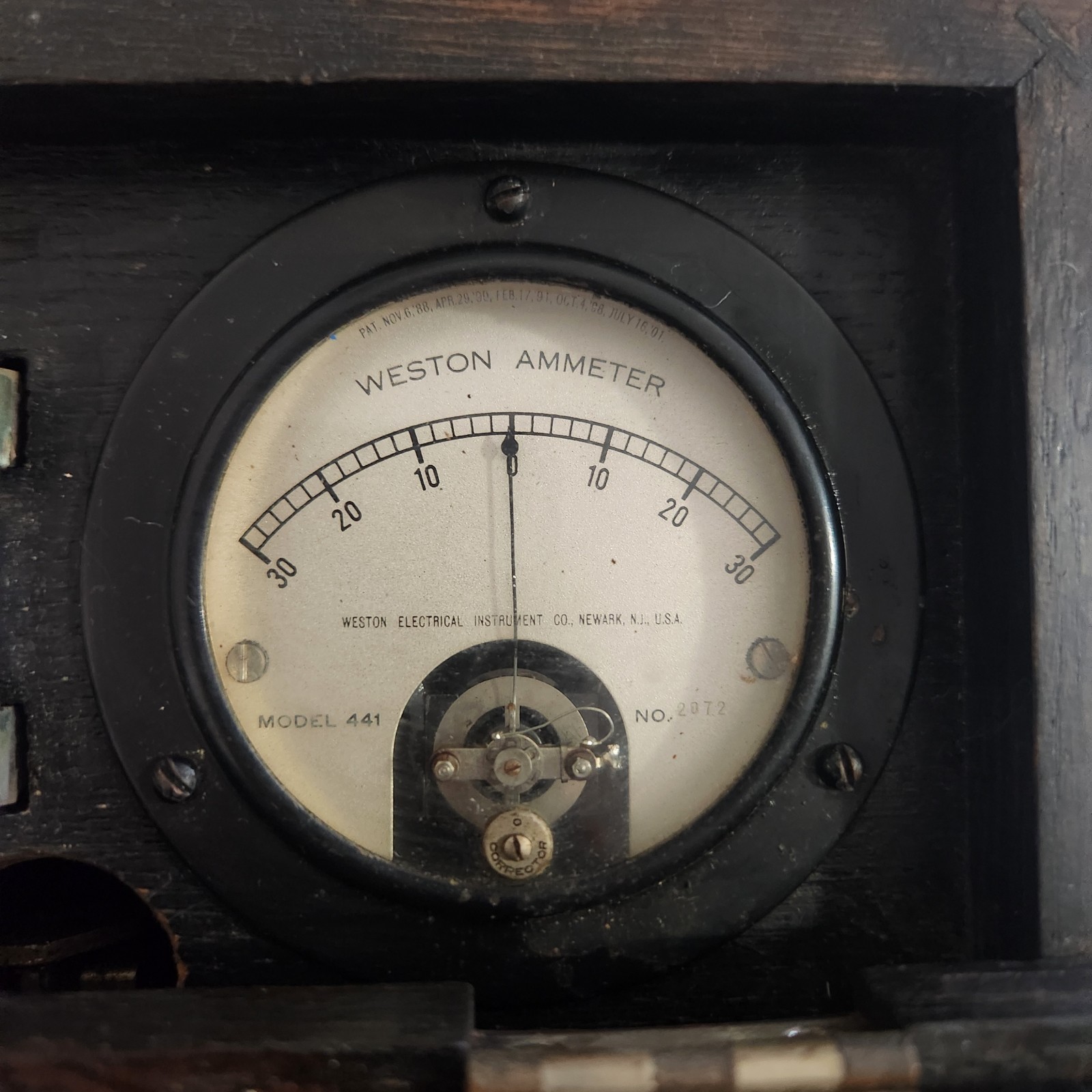 Antique Weston Electrical Instruments Co. Model 441 Voltmeter-Ammeter No. 2072