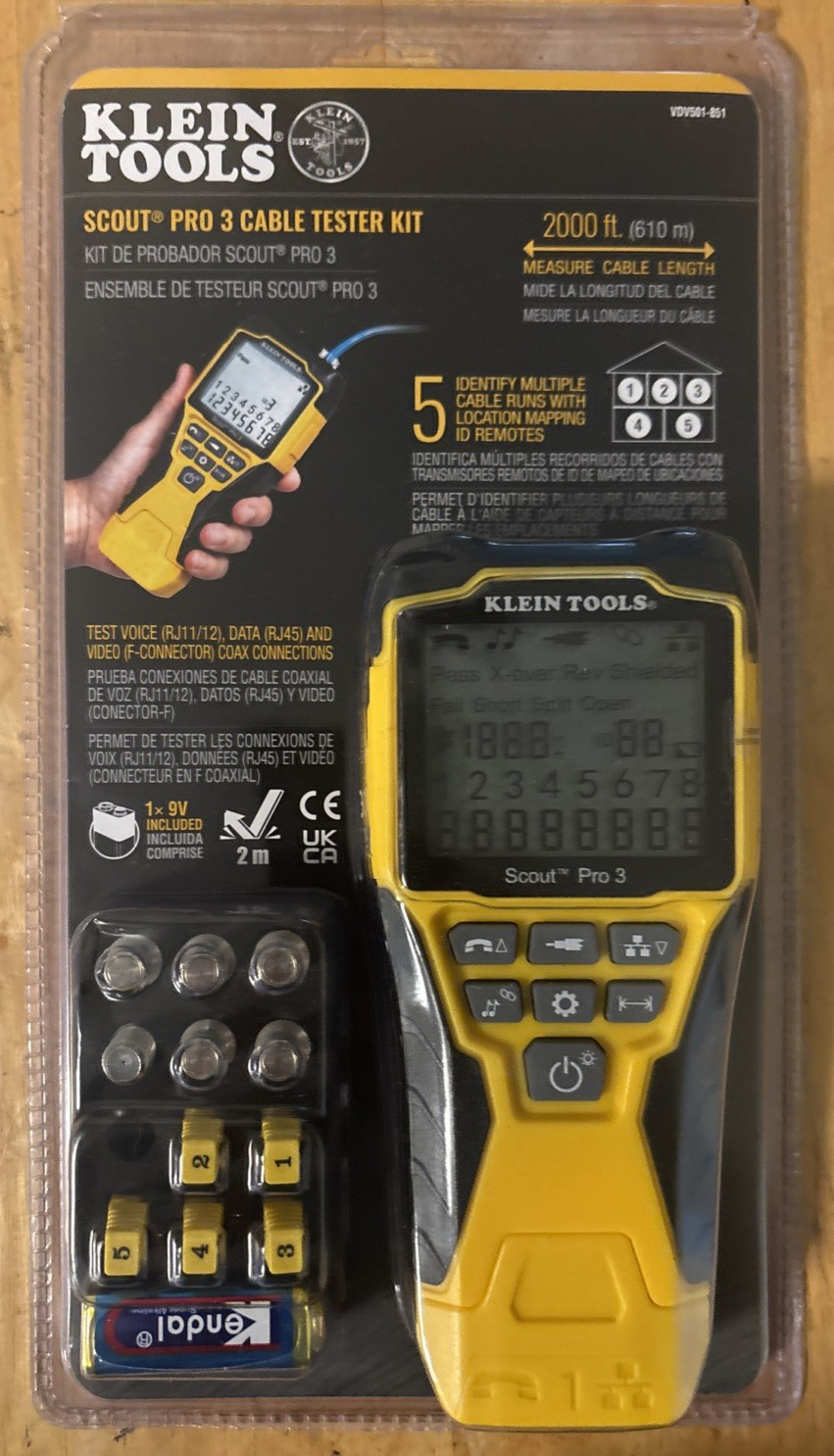 Klein Tools Scout Pro 3 Tester Starter Kit (VDV501-851)... FREE S&H!
