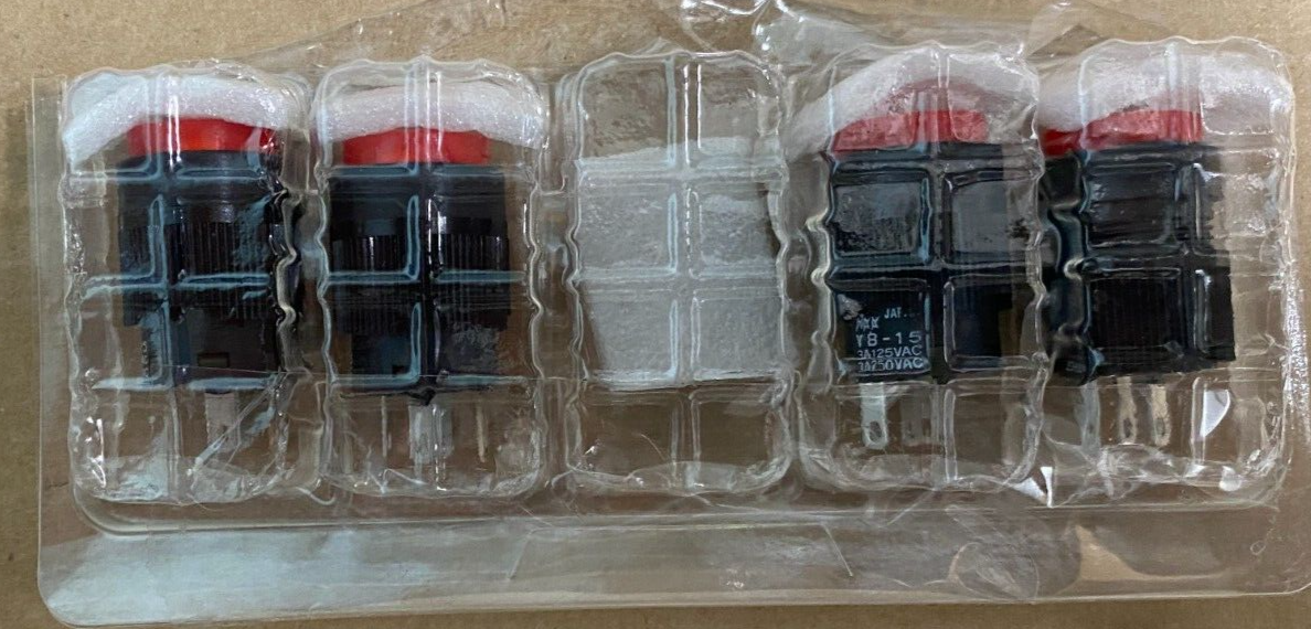 1 - Mouser Electronics YB15CKW01-CB-RO NKK Switch