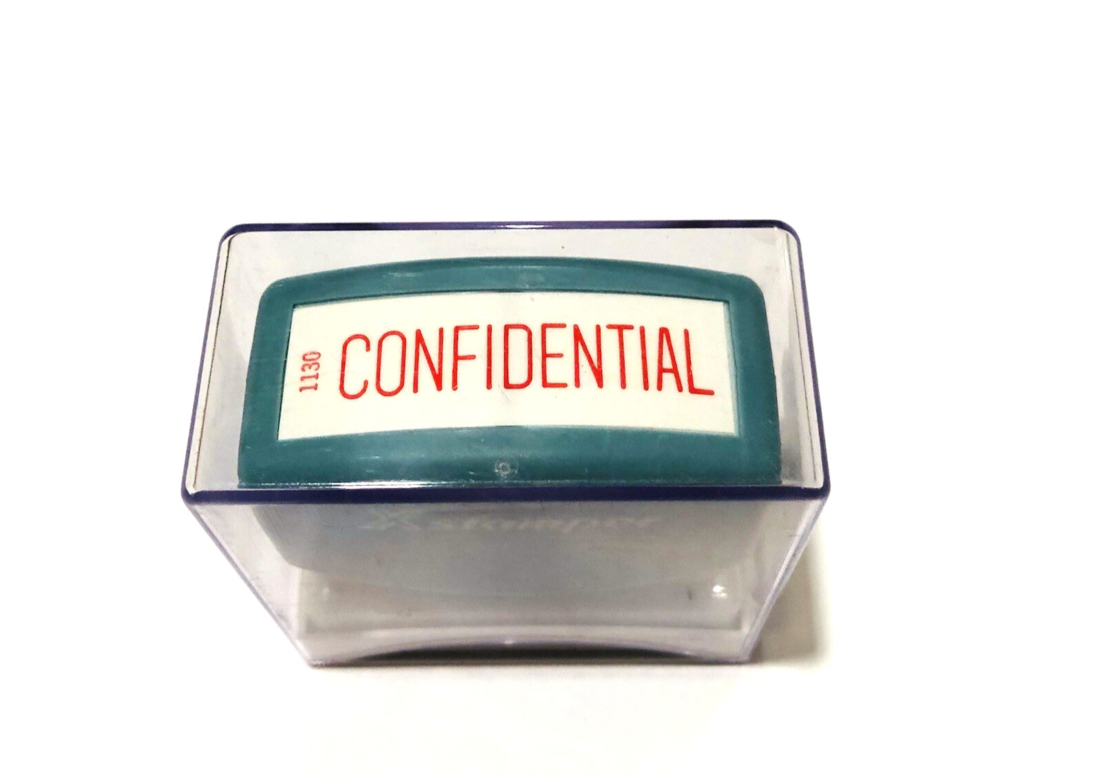 Vintage Shachihata X-Stamper Confidential Stamp Pre-Inked Red Japan Case 1130