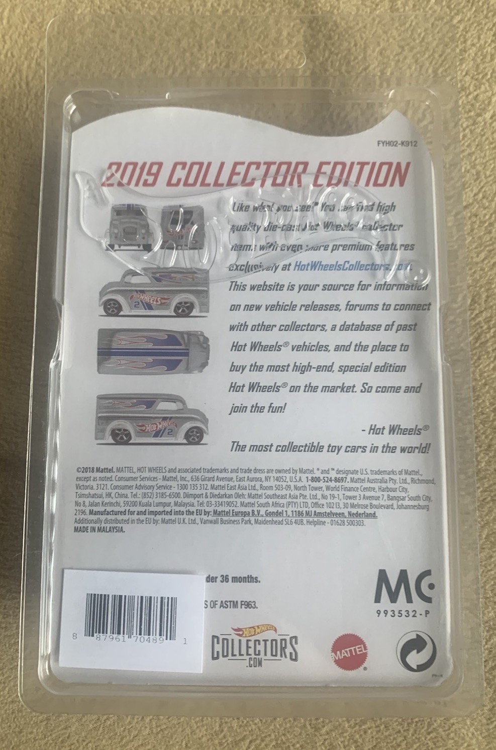 Hot Wheels Dairy Delivery Vehicle 2019 Zamac Collector's Edition New RLC ✅