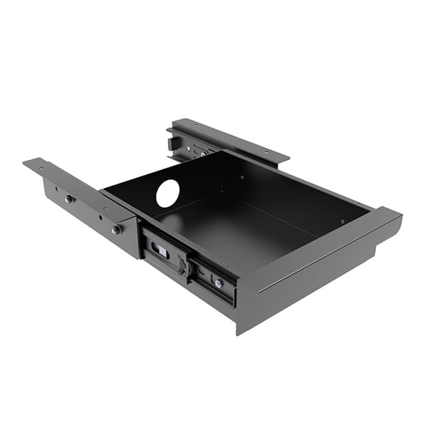 Under Desk Mounted Sliding Pull-Out Drawer for Office Desk or Table - Storage...