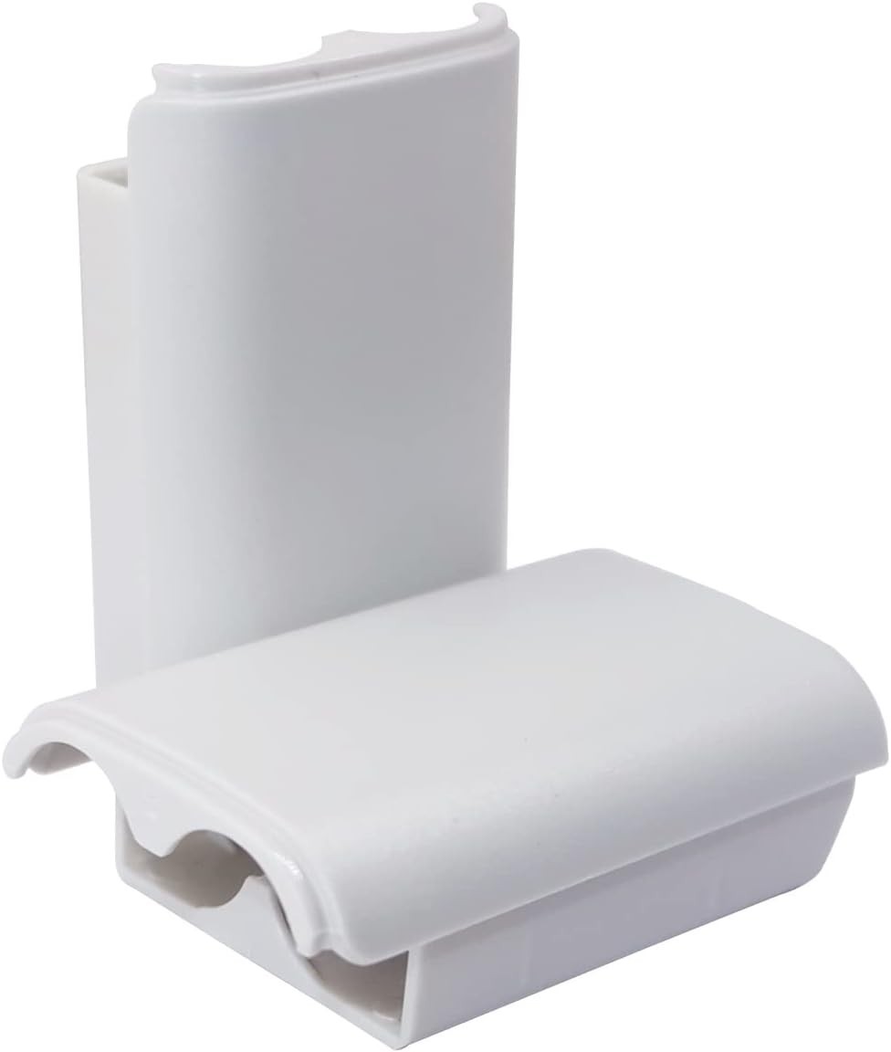 Protective 4X Battery Pack Shell Cases for Xbox 360 Wireless Controllers - White