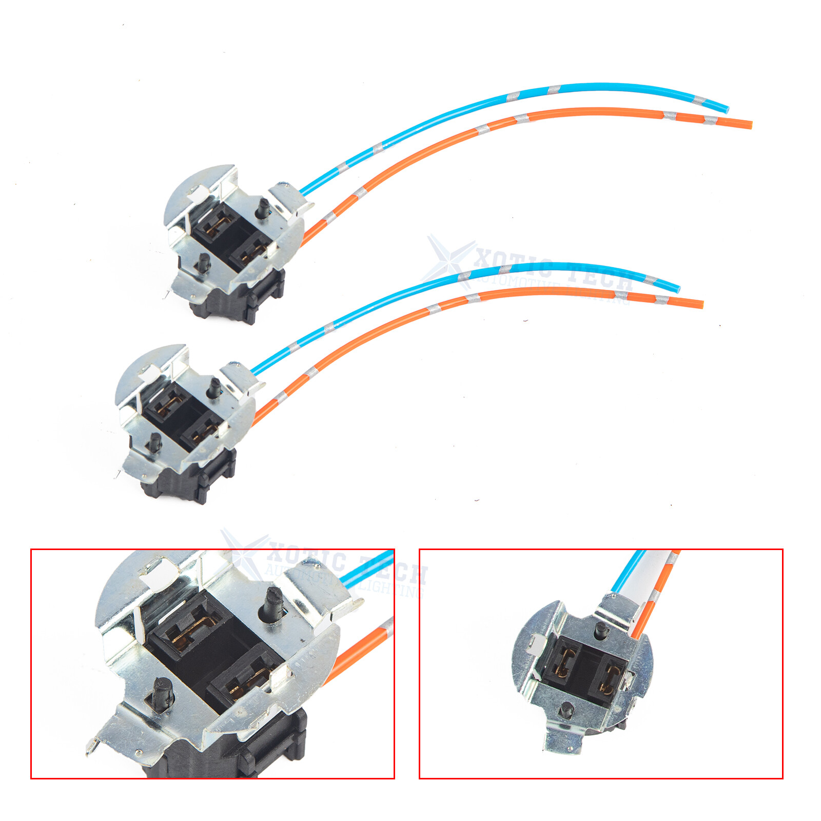 TK-305 H7 Halogen Light Connector Socket Adapter For Headlight Fog Light Bulb