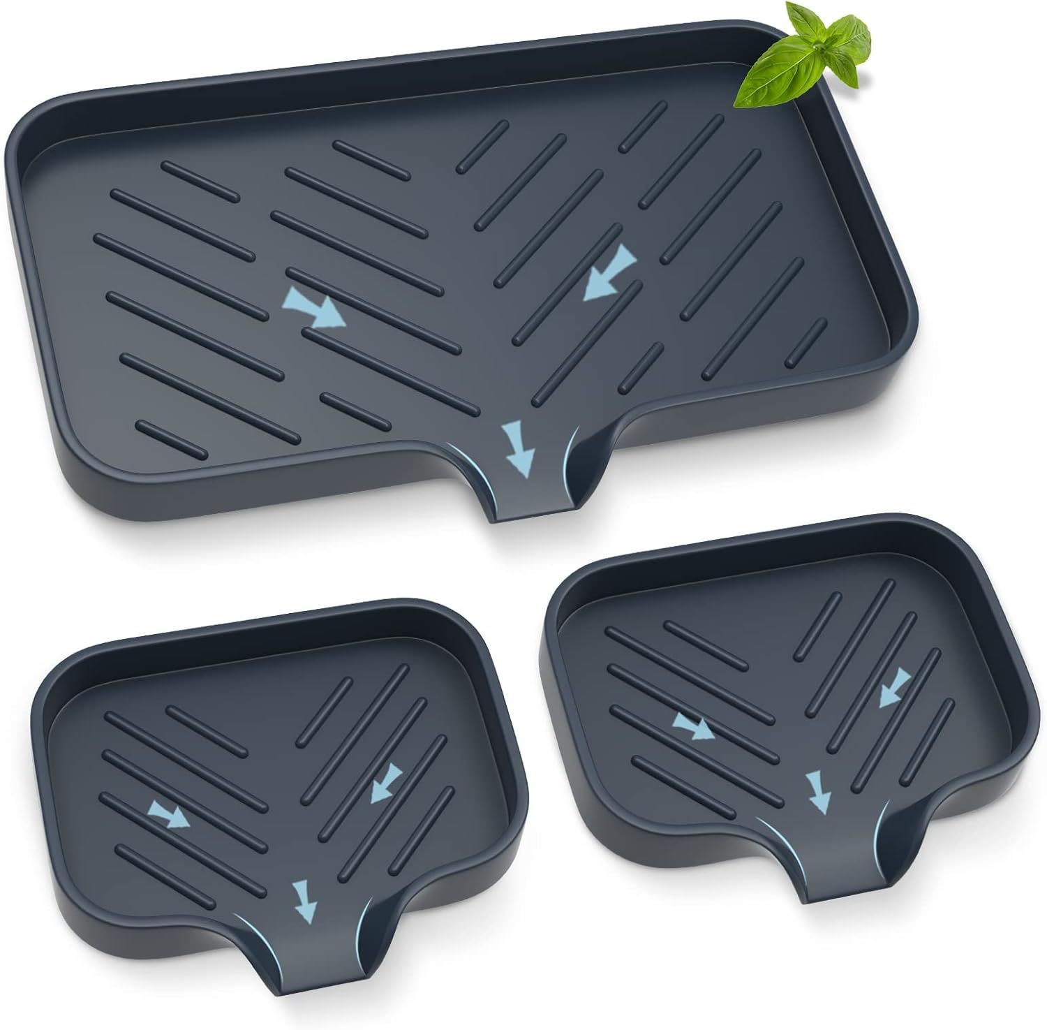 Kitchen Soap Tray,Kitchen Sink Tray Sponge Holder Trbk