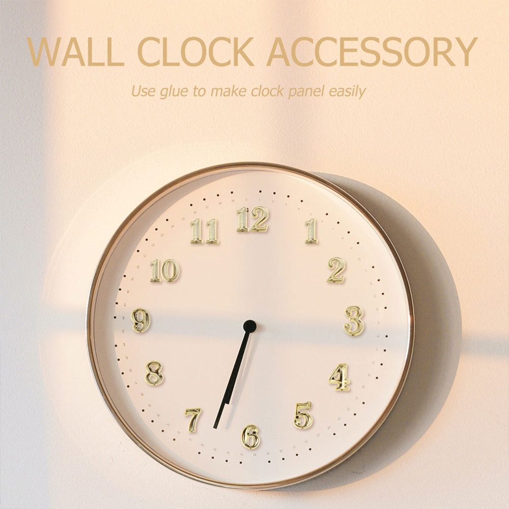 Arabic Numerals Clock Numbers Self Adhesive Clock 3 Sets Stickers