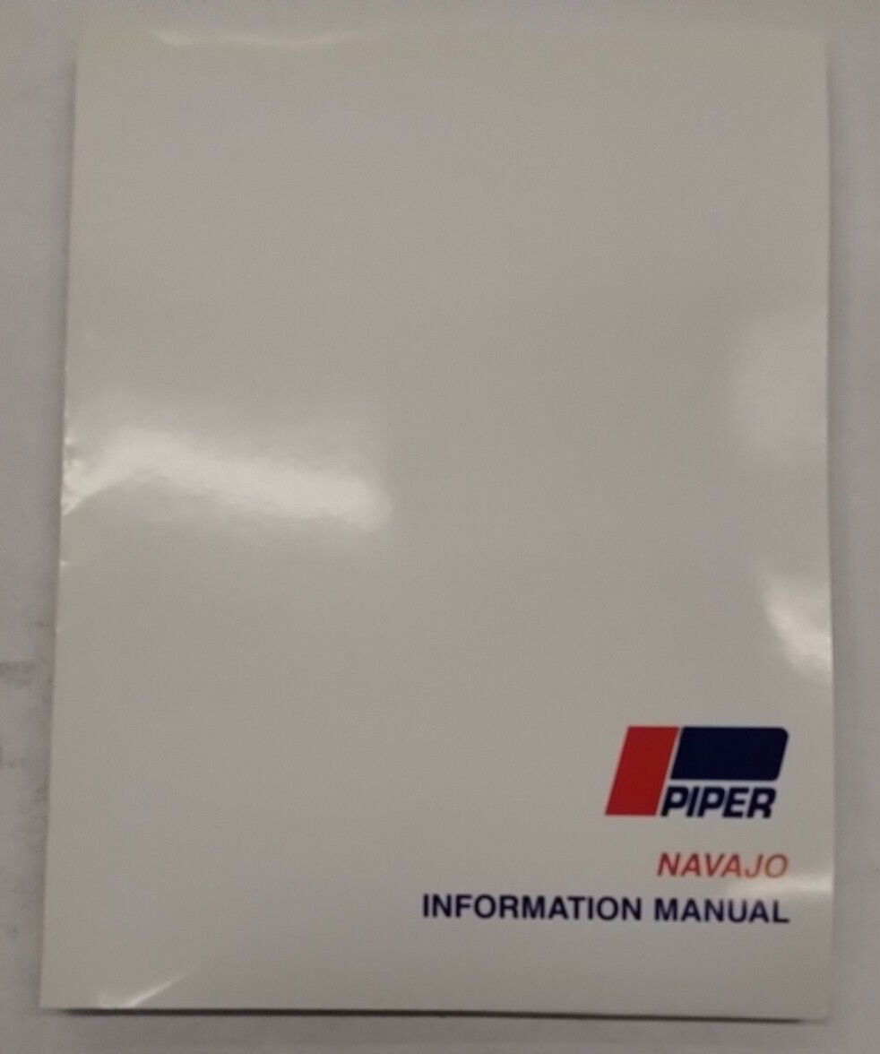 Piper 1967-70 PA-31-310 Navajo Information Manual 761-456-Reproduction