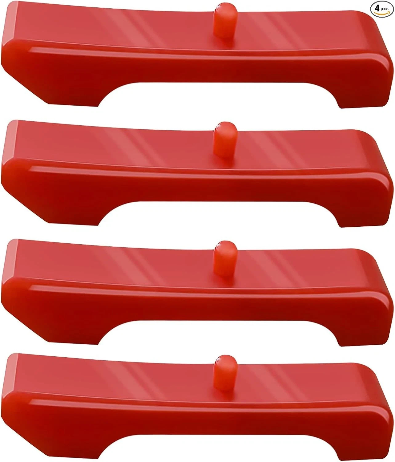 4 Sets of Engine Radiator Isolators Pad Support Bushing, Rubber Radiator RED