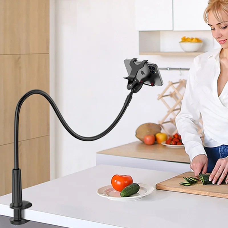 Magnetic Gooseneck Phone Holder Mount 360° Cell Phone Stand for Bed Desk Bedside