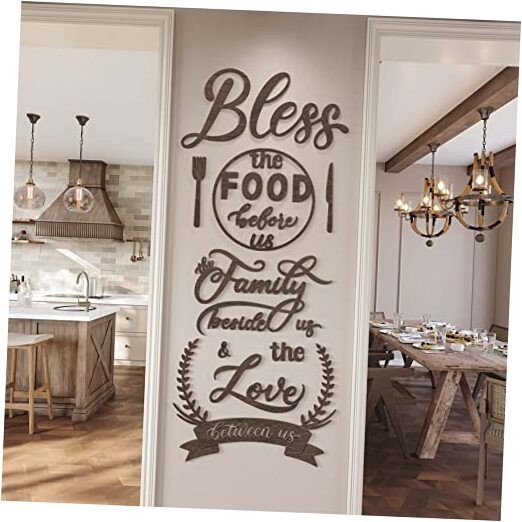 Wood Farmhouse Kitchen Wall Decor Decorations Dining Room Wall Decor Kitchen