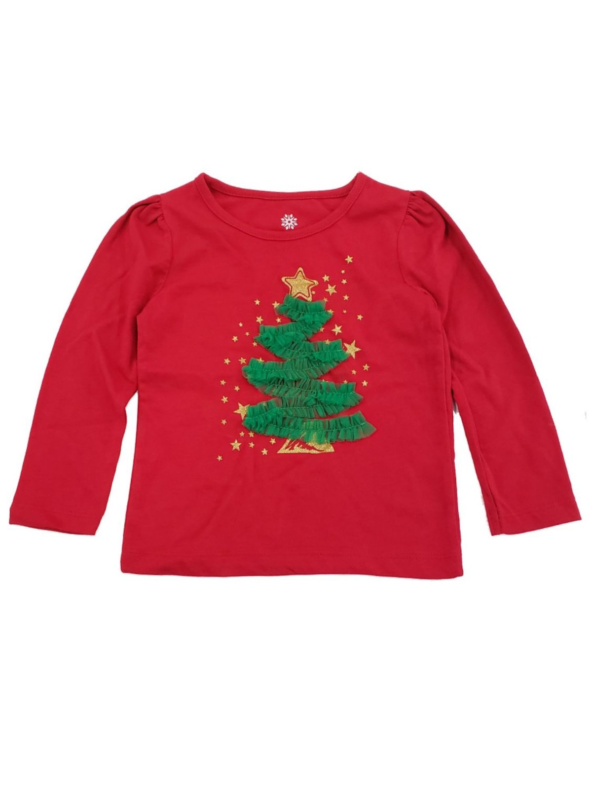 Infant Toddler Girls Tulle Christmas Tree Glitter Stars Baby Tee TShirt 5T