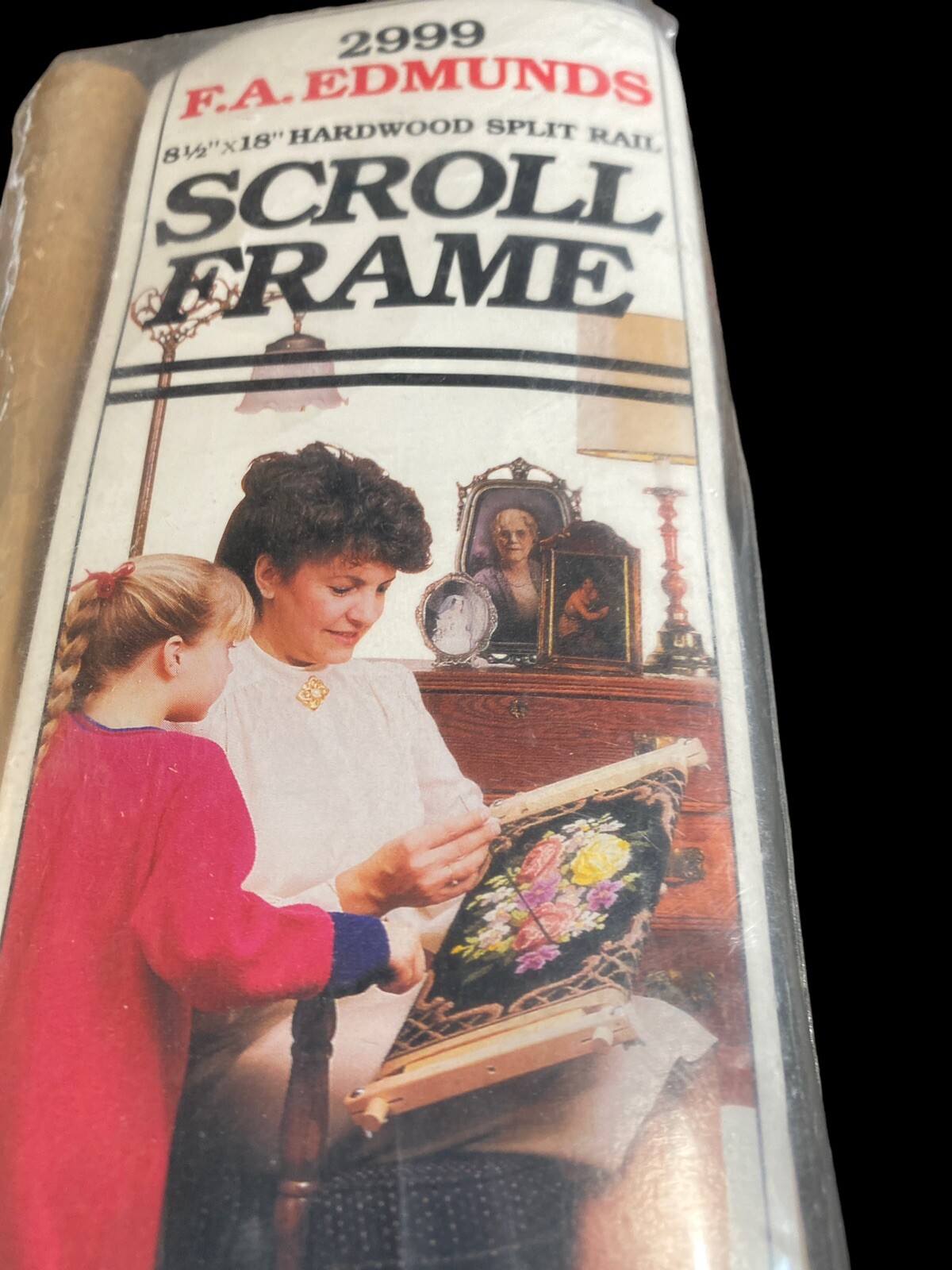 FA Edmunds Scroll Frame 8.5" x 18" 2999 Cross Stitch Needlepoint Embroidery Crew